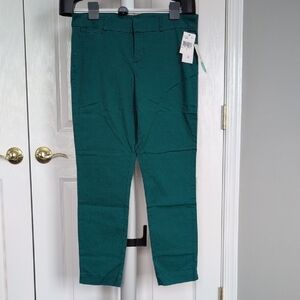 NWT Kut from the Kloth Teal Marge Slim Straight Pants Size 8
